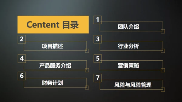 商业计划书BP模板创业通用PPT母版