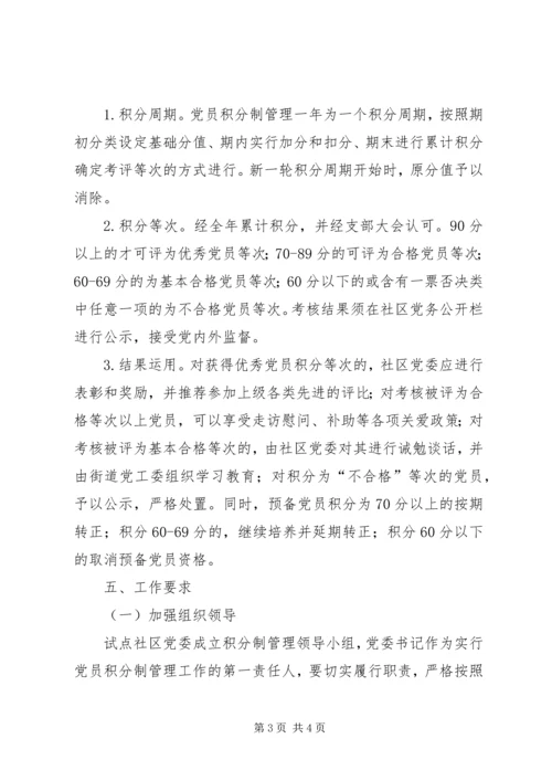 街道关于推行党员积分制管理方案 (2).docx