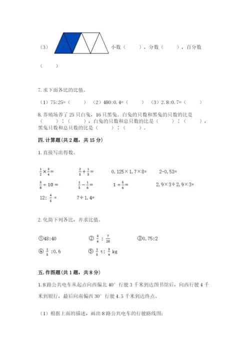 小学数学六年级上册期末卷含答案（精练）.docx
