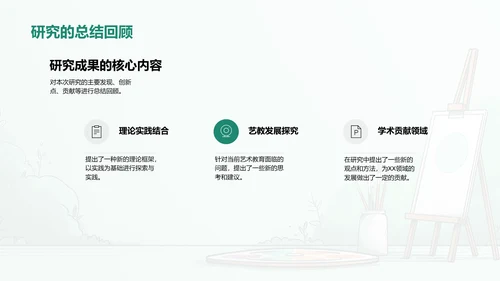 艺术学开题答辩报告PPT模板