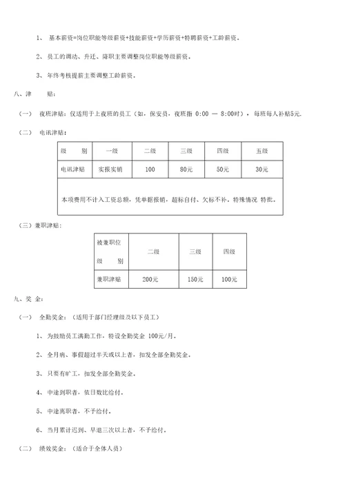 公司薪酬管理制度20200822073044