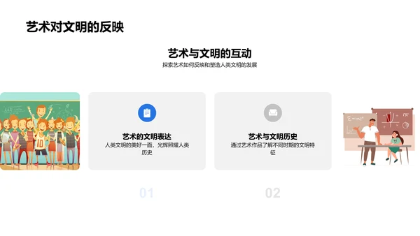 艺术历史教学PPT模板
