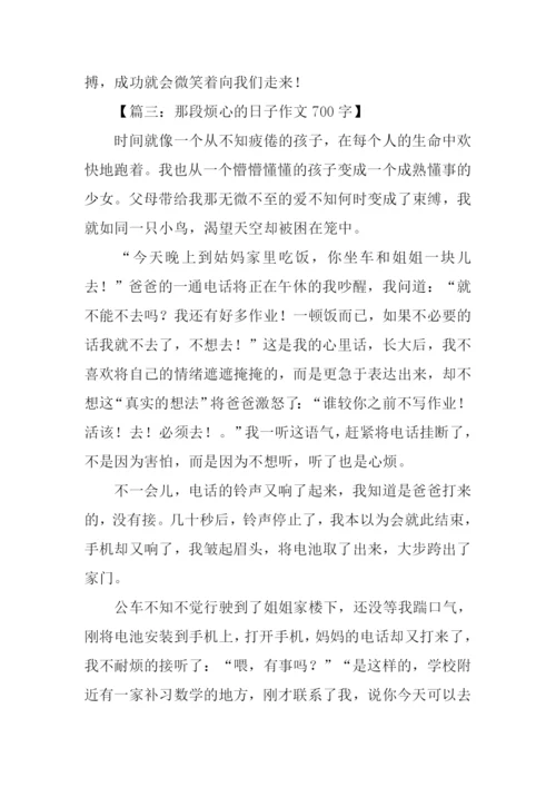 那段烦心的日子700字.docx