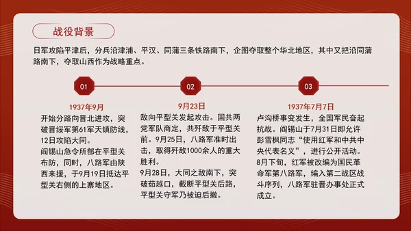 经典党史战役忻口战役：国共成功合作的防御战专题党课PPT