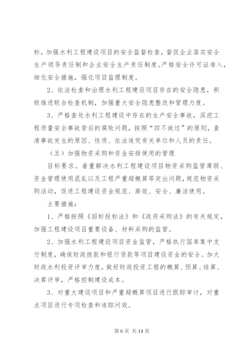 关于水利工程建设领域突出问题专项治理实施方案精编.docx