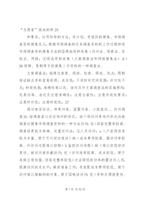 市场调查方案要点.docx
