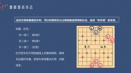 中国象棋走法搏杀介绍动态通用PPT模板