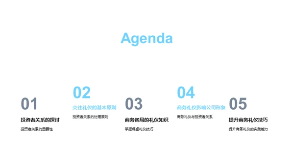 赢得投资者的商务礼仪