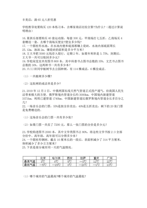 六年级小升初数学应用题50道加答案下载.docx