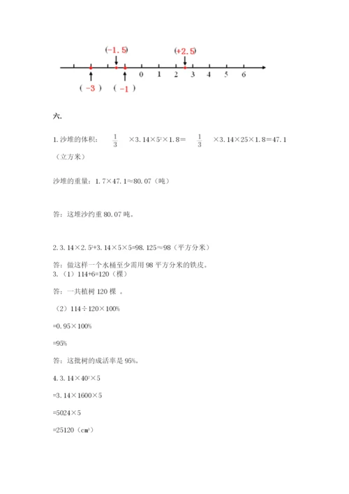 甘肃省【小升初】2023年小升初数学试卷（突破训练）.docx