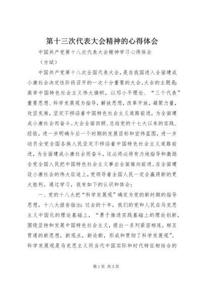 第十三次代表大会精神的心得体会 (5).docx