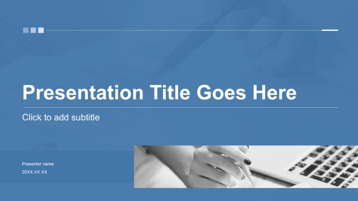 蓝色商务风大学生社会实践作业报告PPT主题