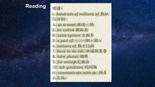 外研版八年级下册Module 3 Journey to space Unit 2  课件（共16张P