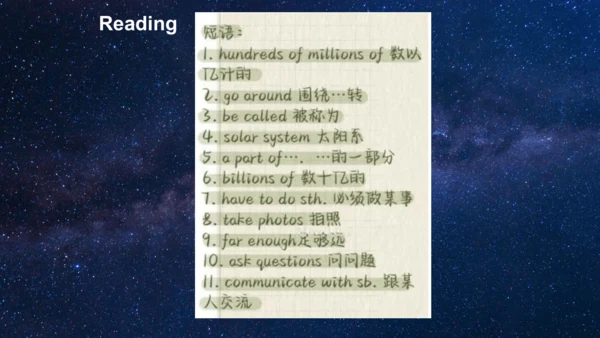 外研版八年级下册Module 3 Journey to space Unit 2  课件（共16张P