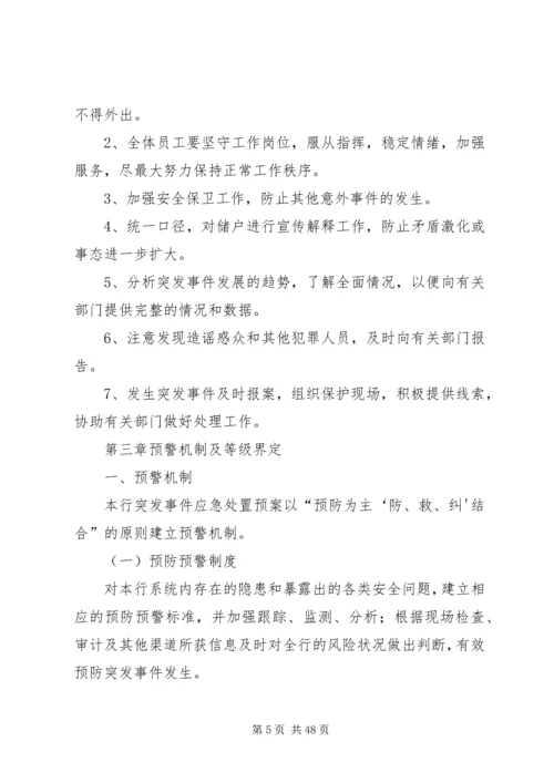 金融行业重大突发事件应急预案范文大全.docx