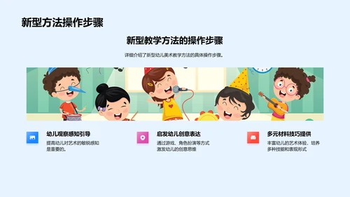 幼儿美术新教学法PPT模板