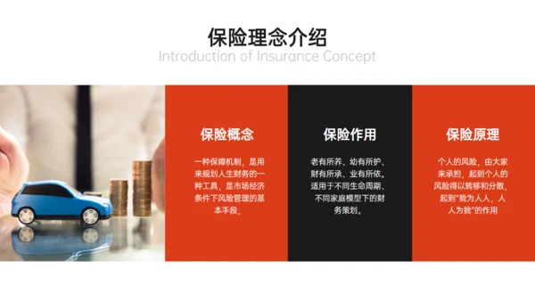 综合保险公司保障计划产品说明会通用PPT模板
