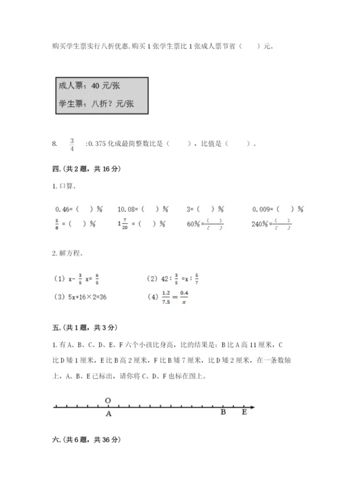 人教版六年级数学下学期期末测试题精品【模拟题】.docx