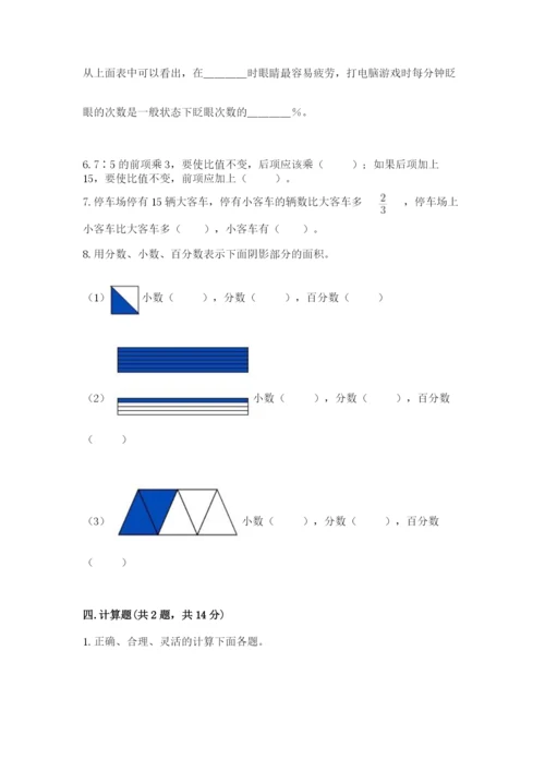 小学数学六年级上册期末卷附参考答案【突破训练】.docx