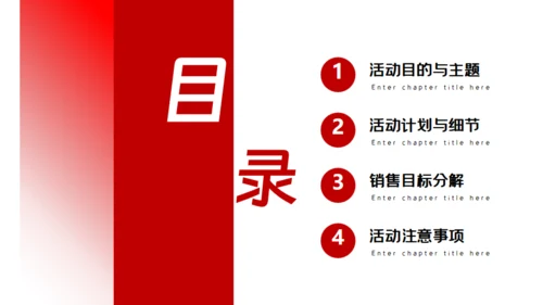 营销活动策划方案红色通用PPT模板
