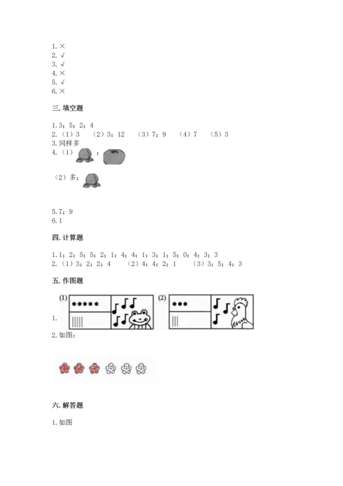 一年级上册数学期中测试卷精品【名师推荐】.docx