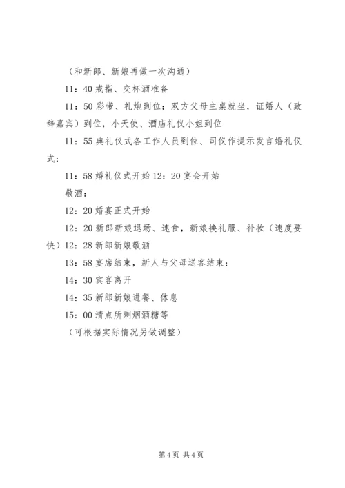 结婚前三个月事项安排范文 (4).docx