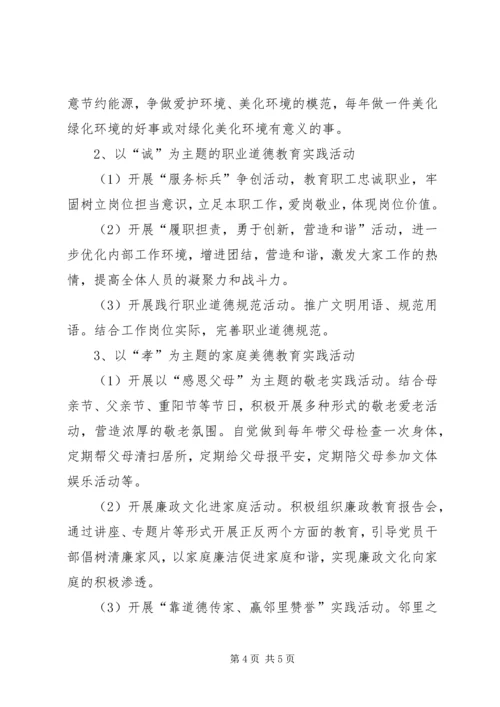 积极开展“四德工程”主题教育活动计划 (3).docx