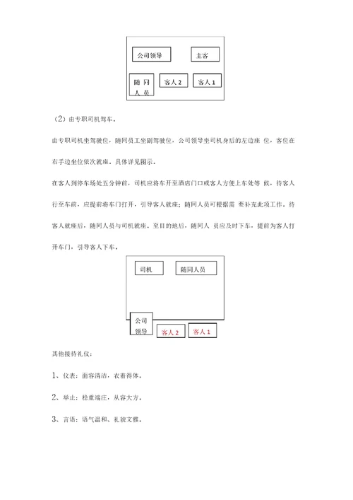 商务宴请接待流程指引