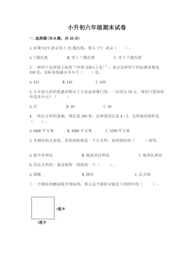 小升初六年级期末试卷（名校卷）.docx