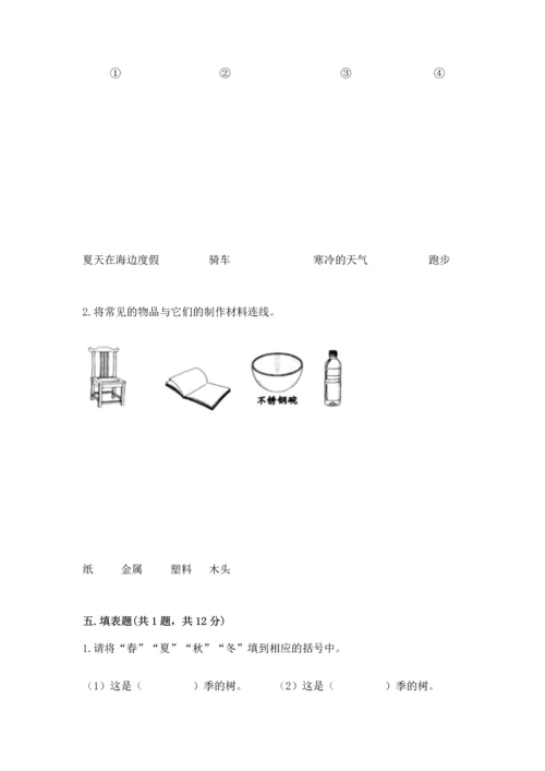 教科版二年级上册科学期末测试卷及参考答案【培优b卷】.docx