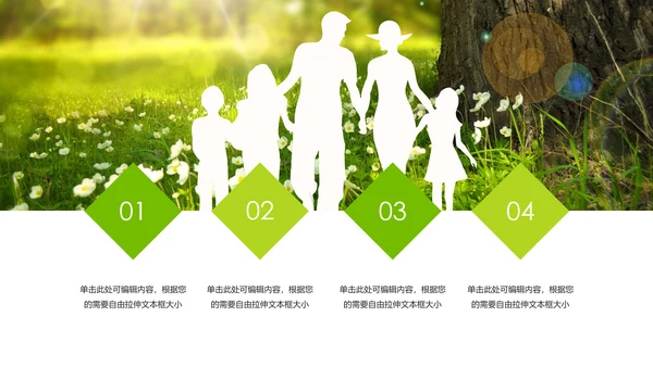 幸福一家人人身平安保险公司PPT模板