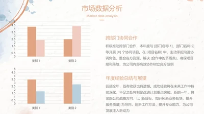 简约风纯文字PPT柱状图