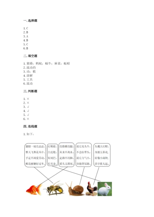 教科版一年级下册科学期末测试卷【预热题】.docx