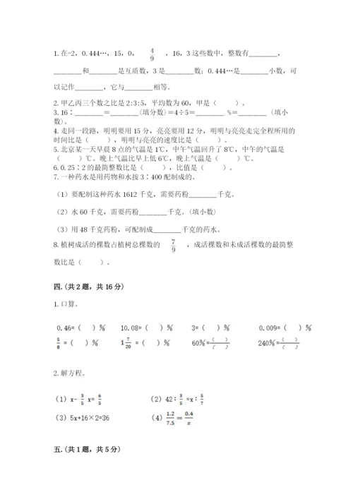 苏教版数学小升初模拟试卷附答案【a卷】.docx
