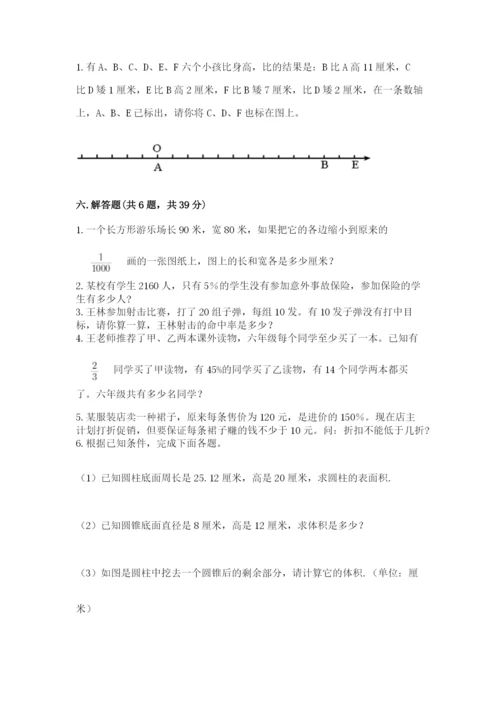北师大版小学六年级下册数学期末综合素养测试卷附答案（培优）.docx