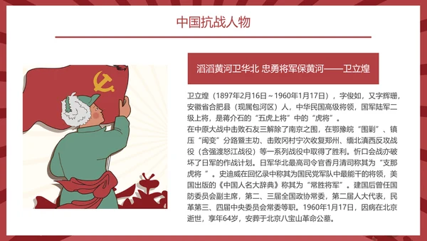 热烈祝贺抗战胜利74周年PPT