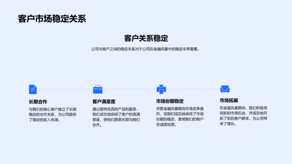 金融风暴下的稳健航行PPT模板