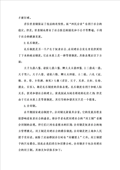 202x年汇编参考资料之中国古代政治文明史重难点解析