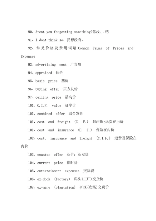 2022年初级商务英语口语精选例句整合138句