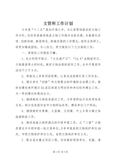 文管所工作计划 (2).docx