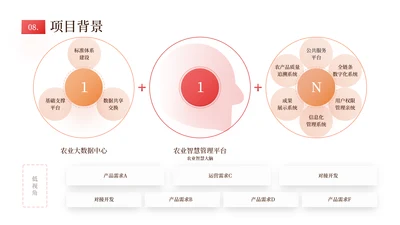 橘色商务风数据分析表格内容页