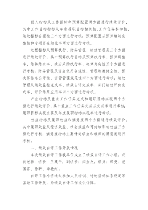 学校整体支出绩效评价报告.docx