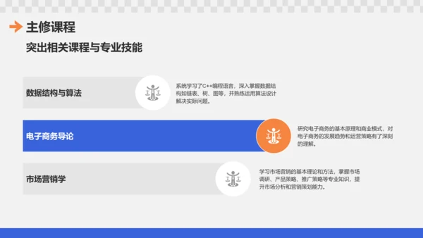 蓝色3D风面试自我介绍PPT模板