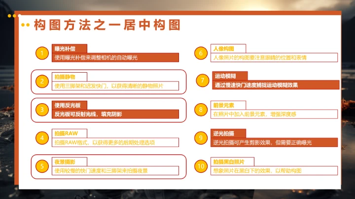 每一个人都是摄影师专业摄影基础入门知识培训课件PPT