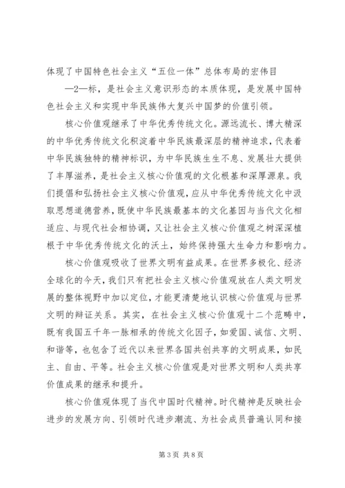 社会主义核心价值观的征文与心得体会.docx