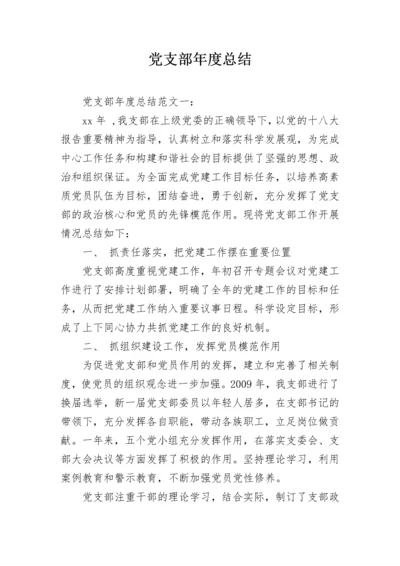 党支部年度总结.docx