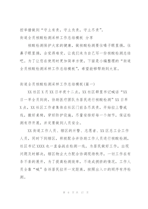 核酸检测结束之后的工作总结模板.docx