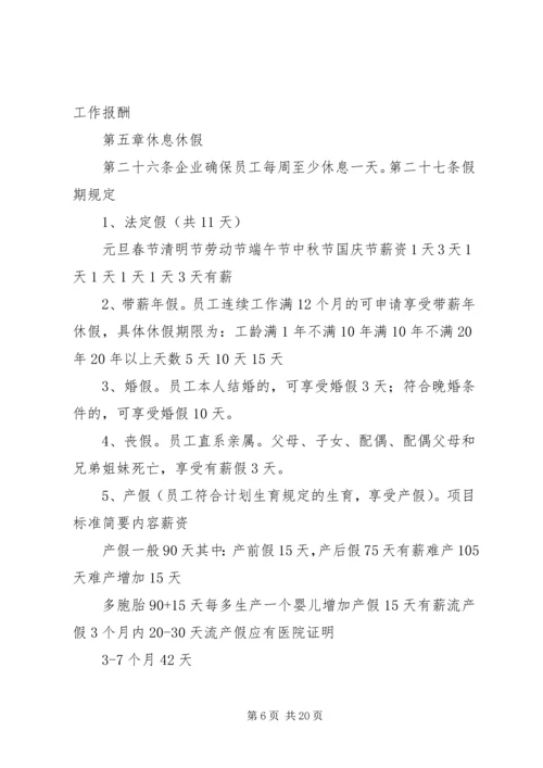 企业劳动用工规章制度.docx