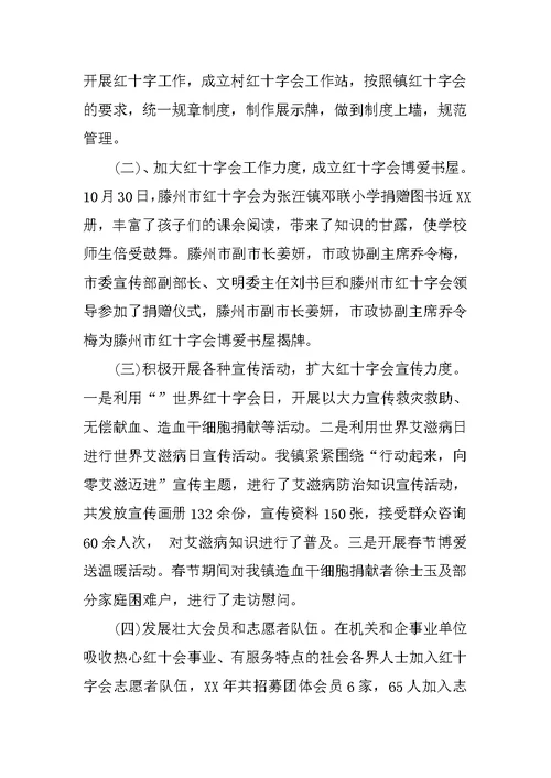 XX年社区红十字工作总结(共9页)