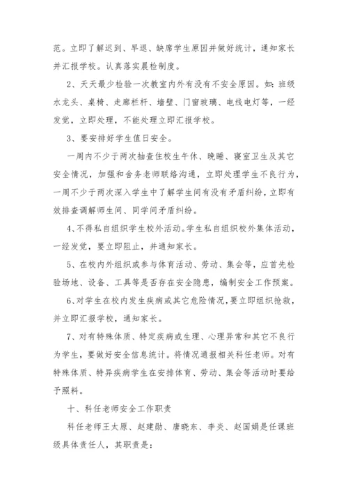 学校安全管理岗位职能职责.docx